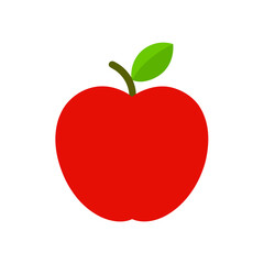 red apple vector illustration