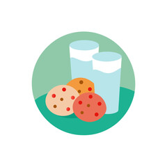 ladybug on green background