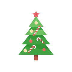 christmas tree vector illustration
