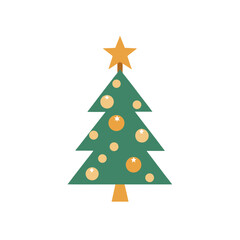christmas tree vector illustration