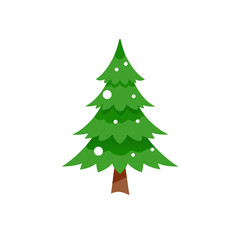 christmas tree isolated on white