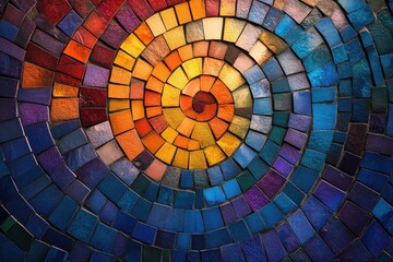 Intricate Digital Mosaic Patterns Ideal for Modern Art and Design Applications