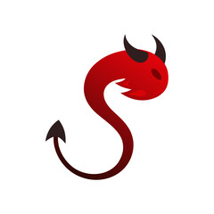 vector illustration of a devil