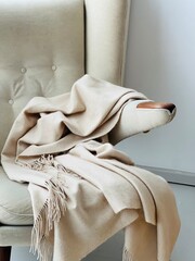 blanket on a seat