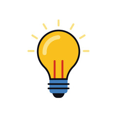 light bulb vector illustration