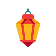 colorful lantern isolated on white