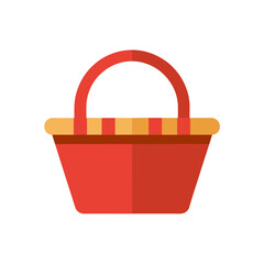 shopping basket isolated on white