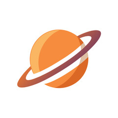 orange hat isolated on white background