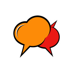 vector illustration of speech bubble