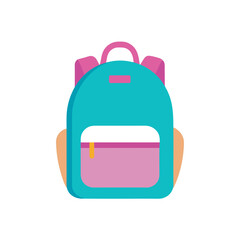 red bag isolated on white background