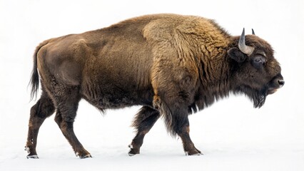 toda buffalo isolated on white background