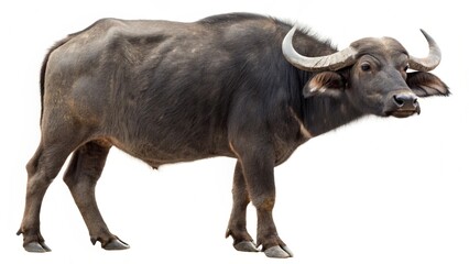 Obraz premium kundhi buffalo isolated on white background