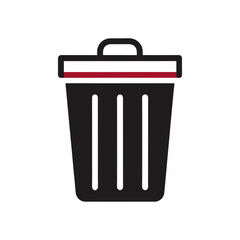 vector trash can icon