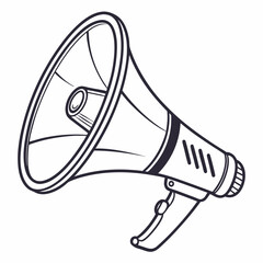 vector illustration of megaphone