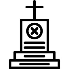 Tombstone with Cross