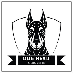 Dog Head Silhouette Vectore