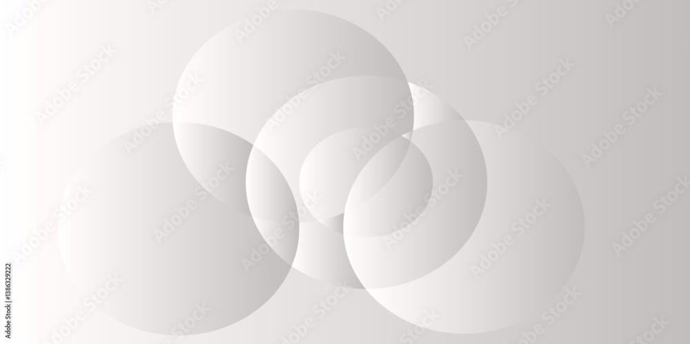 Poster abstract gradient modern white and grey curve circle and shadow texture background. design for text 