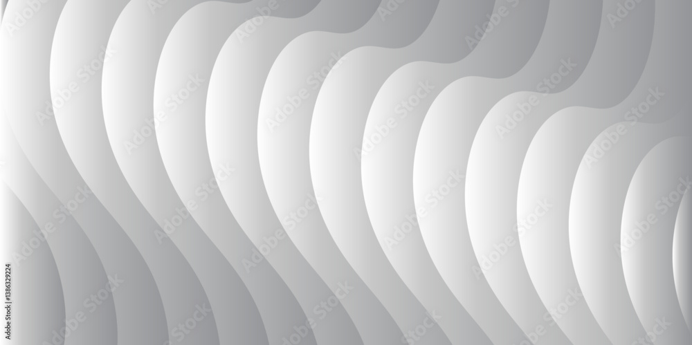 Poster abstract gradient modern white and grey curve line and shadow texture background. design for text or