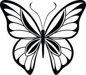 Butterfly silhouette vector Designs 22