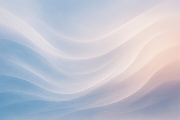 Obraz premium Soft abstract composition with wavy lines in pastel pink and blue colors. Ideal background for designs and banners