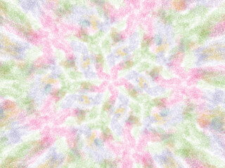 Highly saturated artistic depiction inspired by viral capsid symmetry, neon-like coloring and transparent background for flexible compositions.