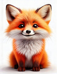 Obraz premium zorro, perro, pomerania, mascota, cachorro, aislada, blanco, spitz, cuca, animal, café, engendrar, retrato