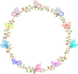 Guirlanda borboletas coloridas