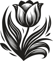 Tulip stylized vector