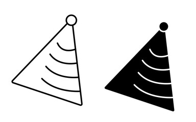 Festive cone icon vector
Vector icon of a cone for birthday, holiday