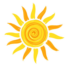 Sunshine Art: A vibrant illustration of a sun, radiating warmth and positivity. Its simple design is perfect for conveying joy and a sense of brightness.