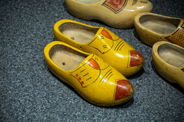 Traditinal Dutch old wooden choes clomps