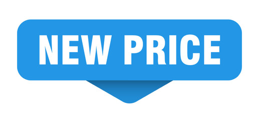 new price sticker. new price sign on transparent background