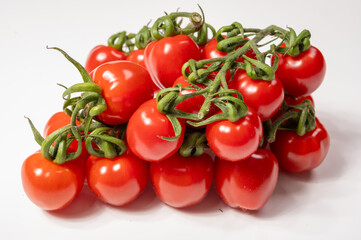 ed sweet ripe tasty Dutch tomatoes growing indoor in greenhouse all seasons, food industry in Netherlands close up