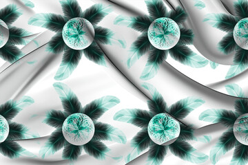 Old texture as abstract grunge background.Beautiful silk scarf printed pattern design,in abstract and elegant style.Design for accessories Hijab,kerchief,bandana,fabric,fashion,shawl,wallpaper