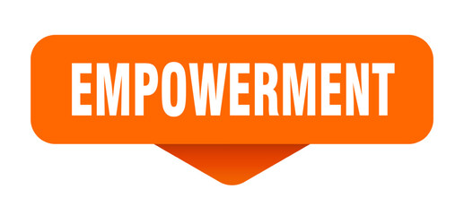 empowerment sticker. empowerment sign on transparent background