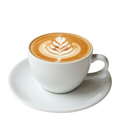 Steaming latte art with a sprinkle of spice.