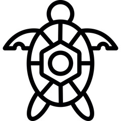 Obraz premium Sea Turtle Icon