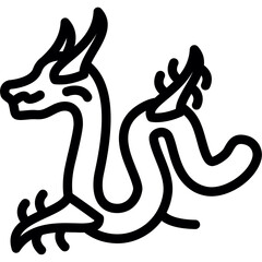 Obraz premium Year of the Dragon Icon