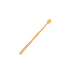 Drum sticks icon, music instrument vector illustration in trendy style.