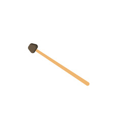 Drum sticks icon, music instrument vector illustration in trendy style.