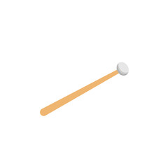 Drum sticks icon, music instrument vector illustration in trendy style.