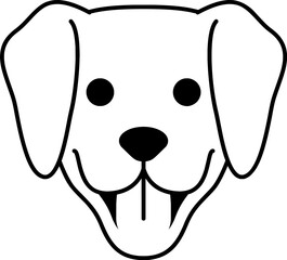 An image of Dog Face Silhouette