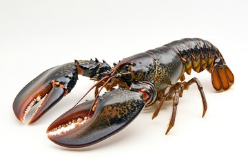Fresh Lobster Isolated on White Background Ready for Seafood Feast