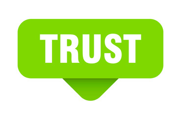 trust sticker. trust sign on transparent background