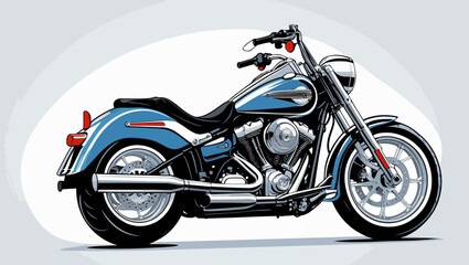 Obraz premium vector art motorcycle for graphic design purposes
