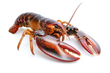 Raw Lobster Isolated on White Background Ready for Cooking or Seafood