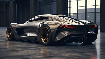 A photo of a sleek and modern sports car.