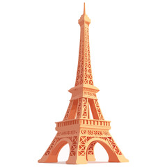 flat design tour eiffel icon vector illustration