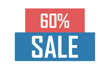 60 percent sale offer vector icon
Vector offer discount, sale, promotion