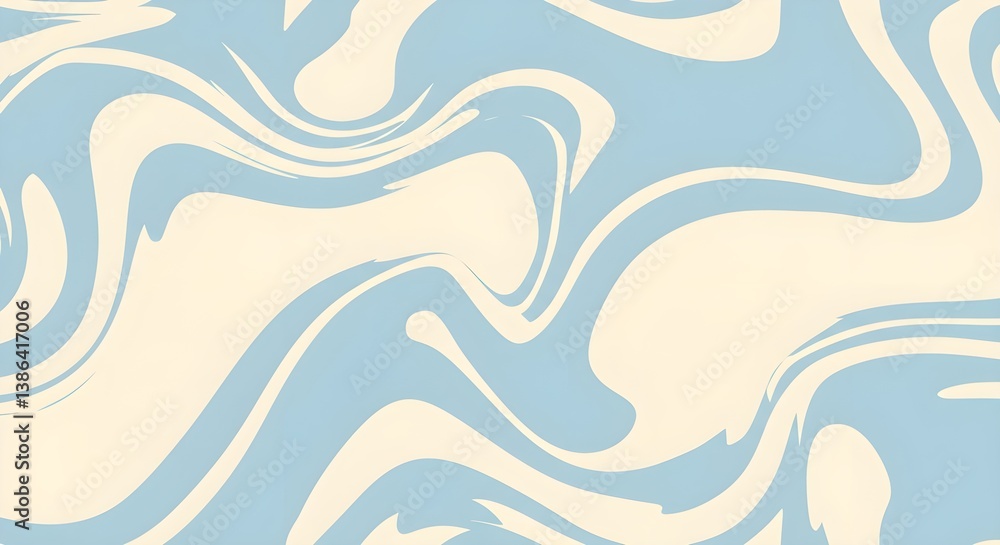 Aufkleber abstract horizontal background with colorful waves. horizontal background with blue waves in style r